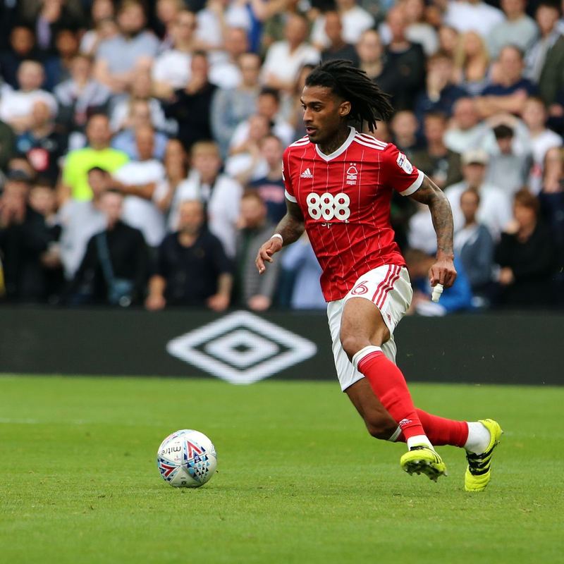 Armand Traoré playing for Nottingham Forest